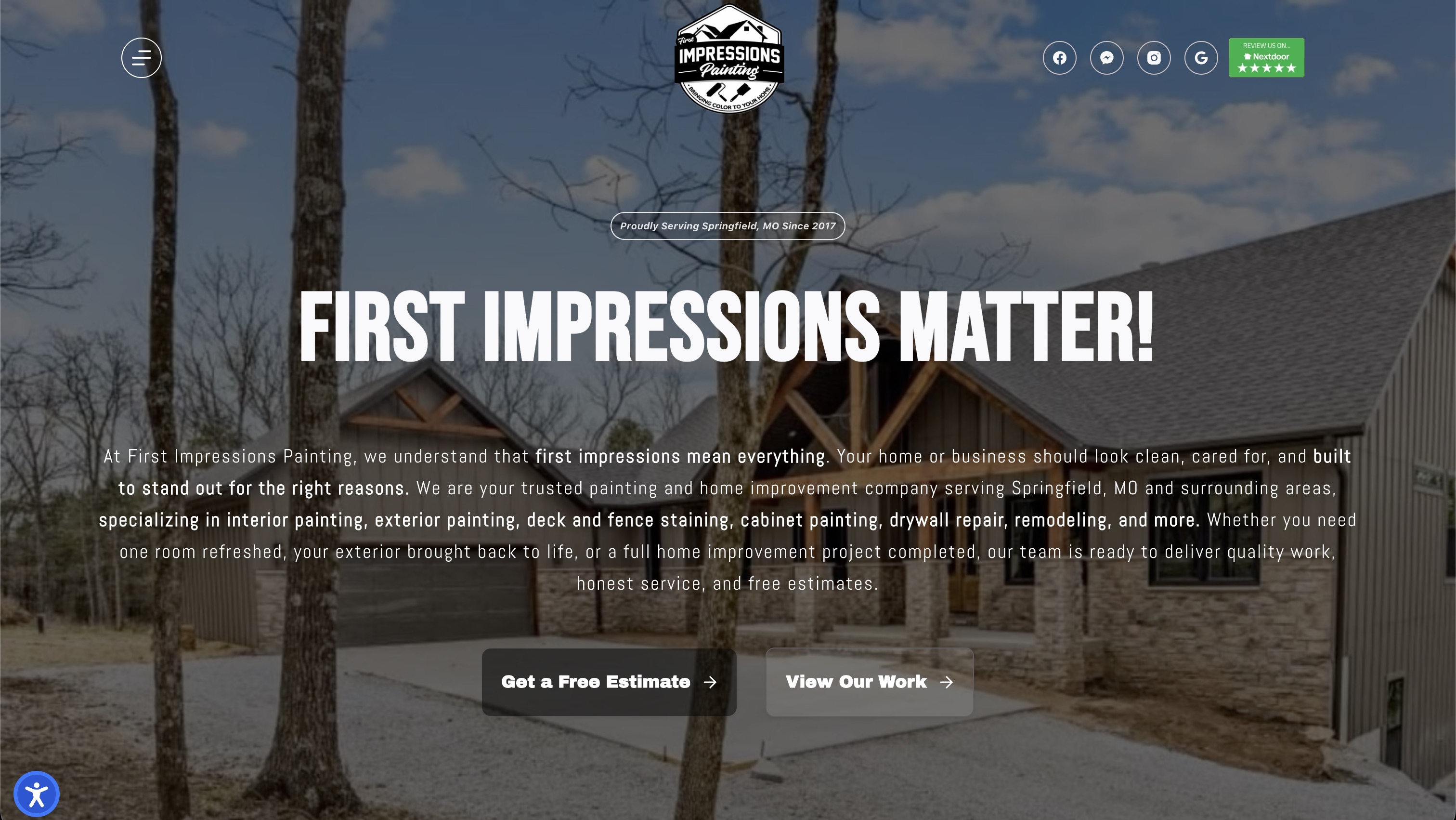 First Impressions Painting and home improvement website